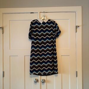 Chevron Mod Shift Dress